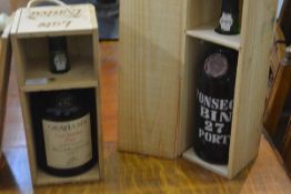 Port: Fonseca Bin 27, magnum (150cl), cased; together with Grahams Late Bottled, 210cl, cased. (2)