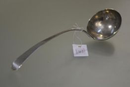 A Scottish Provincial silver soup ladle, Charles Jamieson, Inverness, c. 1800, Old English