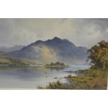 Donald Paton (British, 1879-1949), Loch Achray and Ben Venue, signed lower right, watercolour,