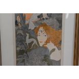 Georges de Feure (1868-1943), Le Retour du Chevalier, lithograph, signed and dated in the stone with