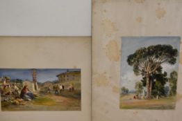 Arthur Perigal R.S.A., R.S.W. (British, 1816-1884), Two Views of Rome, each signed, dated 1872 and