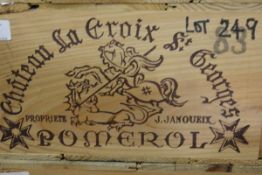 A case of Chateau La Croix St. George's Pomerol 1983, 75cl (12)