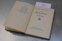 HEMINGWAY, Ernest. The Old Man & The Sea, London, Jonathan Cape, 1952, FIRST EDITION, lightly