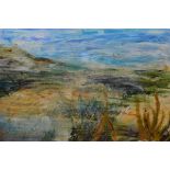 •Hatti Pattisson (Scottish, Contemporary), Summer Landscape, signed lower right, framed. 55cm by
