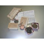 World War I: the War Medal and Mercantile Marine Medal, named for Joseph Bullimore, in original