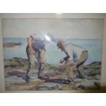 May Marshall Brown R.S.W. (Scottish 1887-1968), The Cockle Pickers, signed lower left,