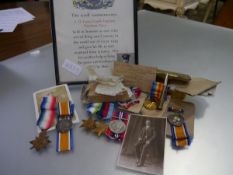 World Wars I and II: a family group of medals including: New Zealand Somme casualty, 1914-15 Star to