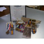 World Wars I and II: a family group of medals including: New Zealand Somme casualty, 1914-15 Star to