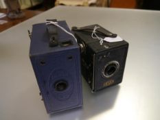 An Ensign E29 Box camera & an Ensign A11 Distance Twenty (2)