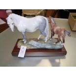 An Albany Fine China limited edition group, Welsh Mare & Foal, modelled by David Lovegrove, on a