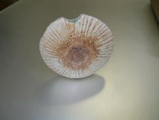 Alan Wallwork (b. 1931), studio pottery, a stoneware pebble vase, incised W mark. Diameter 15.5cm