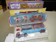 A Corgi limited edition circus trailer, in original box together with a Corgi 1902 State Landau