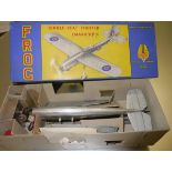 A Frog single seater fighter model aeroplane, in original box