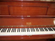 An Allison mahogany cased upright piano.