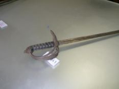 An 1845 pattern officer's sword, Kings 60th Rifle Corps
