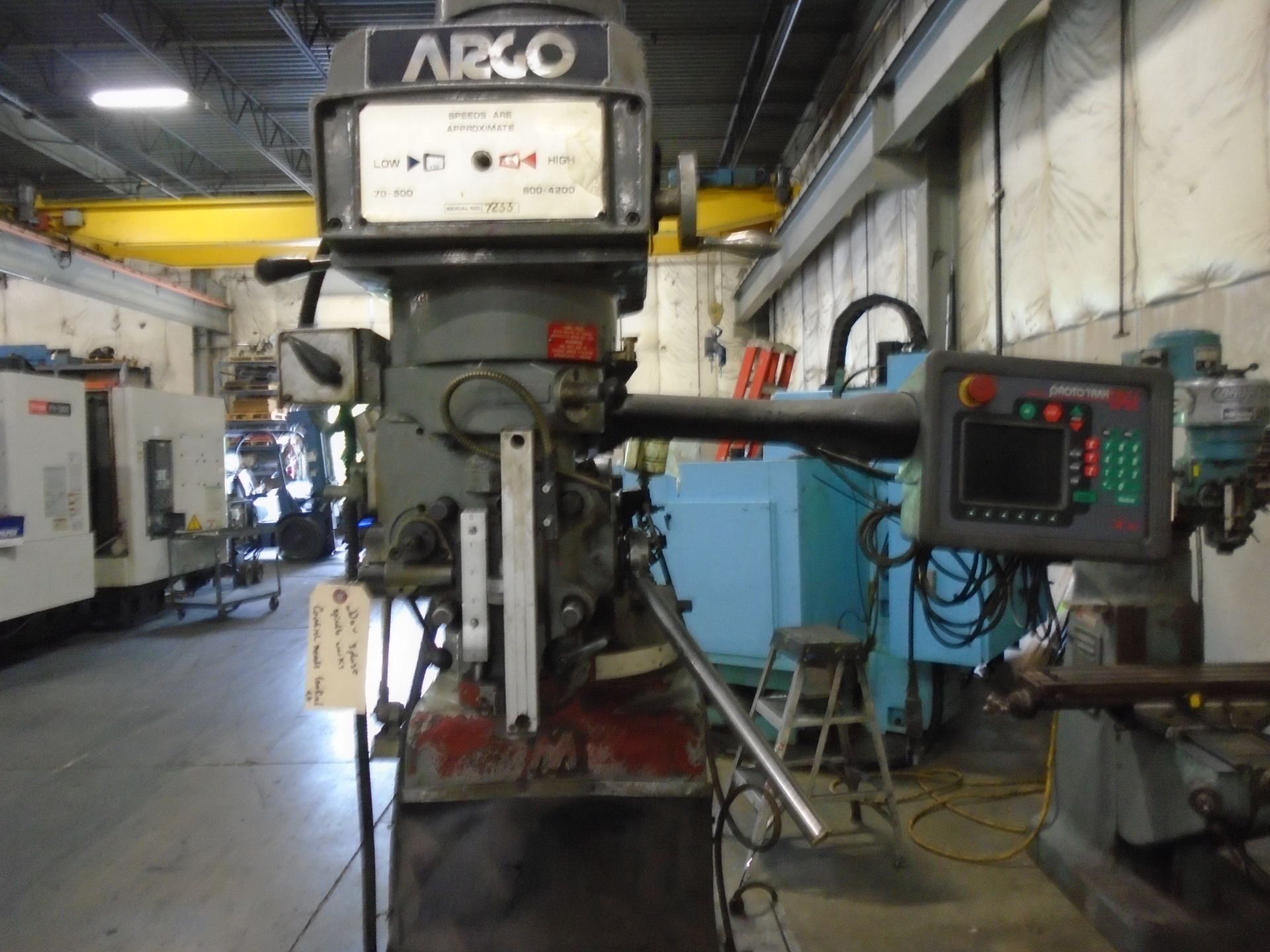 Argo Vertical CNC Mill With Proto Trak Edge CNC Control 2 Axis - Image 7 of 12