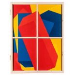 Roland Goeschl (hs art) Salzburg 1932 - 2016 Wien Ohne Titel (Fensterbild) Acryl auf