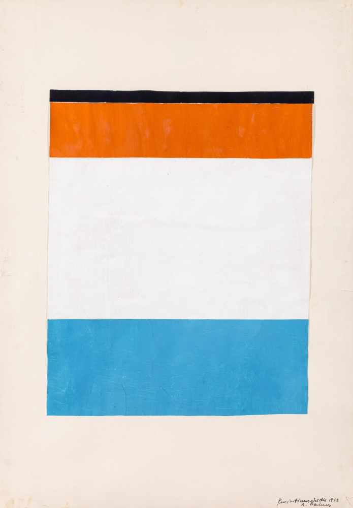 Arnulf Rainer Baden 1929 * Ohne Titel (Proportionsstudie) Öl und Collage auf Papier, auf dünnem