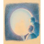 Gottfried Helnwein Wien 1948 * Gespenster Mischtechnik auf Transparentfolie auf Karton / mixed media