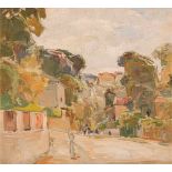 August Rieger Wien 1886 - 1941 Wien Dorf in Niederösterreich (Pötzleinsdorf) Öl auf Holzplatte / oil