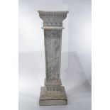 Aristide Petrilli (1868-1930), Carved Marble Column, c. Early 20th Century