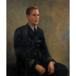 Ivan Olinsky (1878-1948), Portrait of an Officer, Oil on Canvas Painting, c. 1950