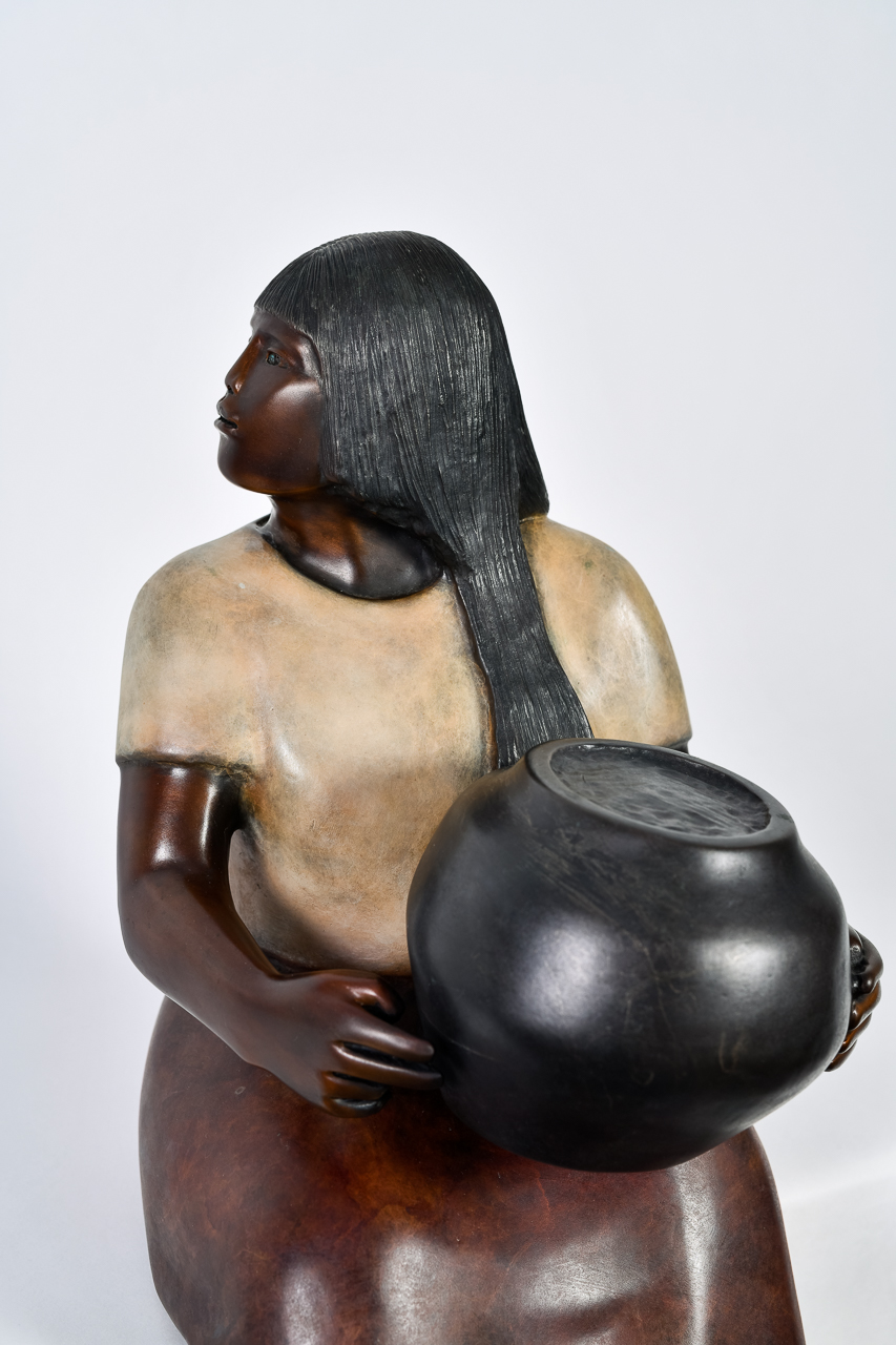 Doug Hyde (b. 1946), "Laguna Potter," Bronze Sculpture - Image 2 of 6