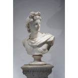 Italian School, Marble Bust of Apollo," c. Early 20th Century