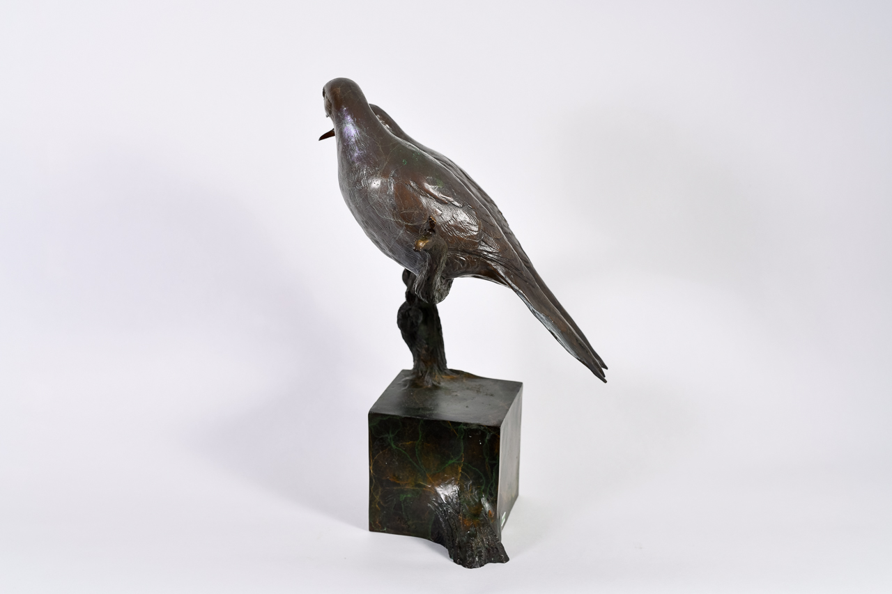 Jim Eppler (b. 1950), "Mourning Doves," Bronze Sculpture - Image 4 of 6