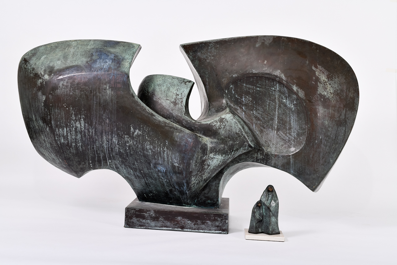 Jean-Pierre Ghysels (b. 1932), "Antioche," Copper Sculpture, 1987 - Image 8 of 8