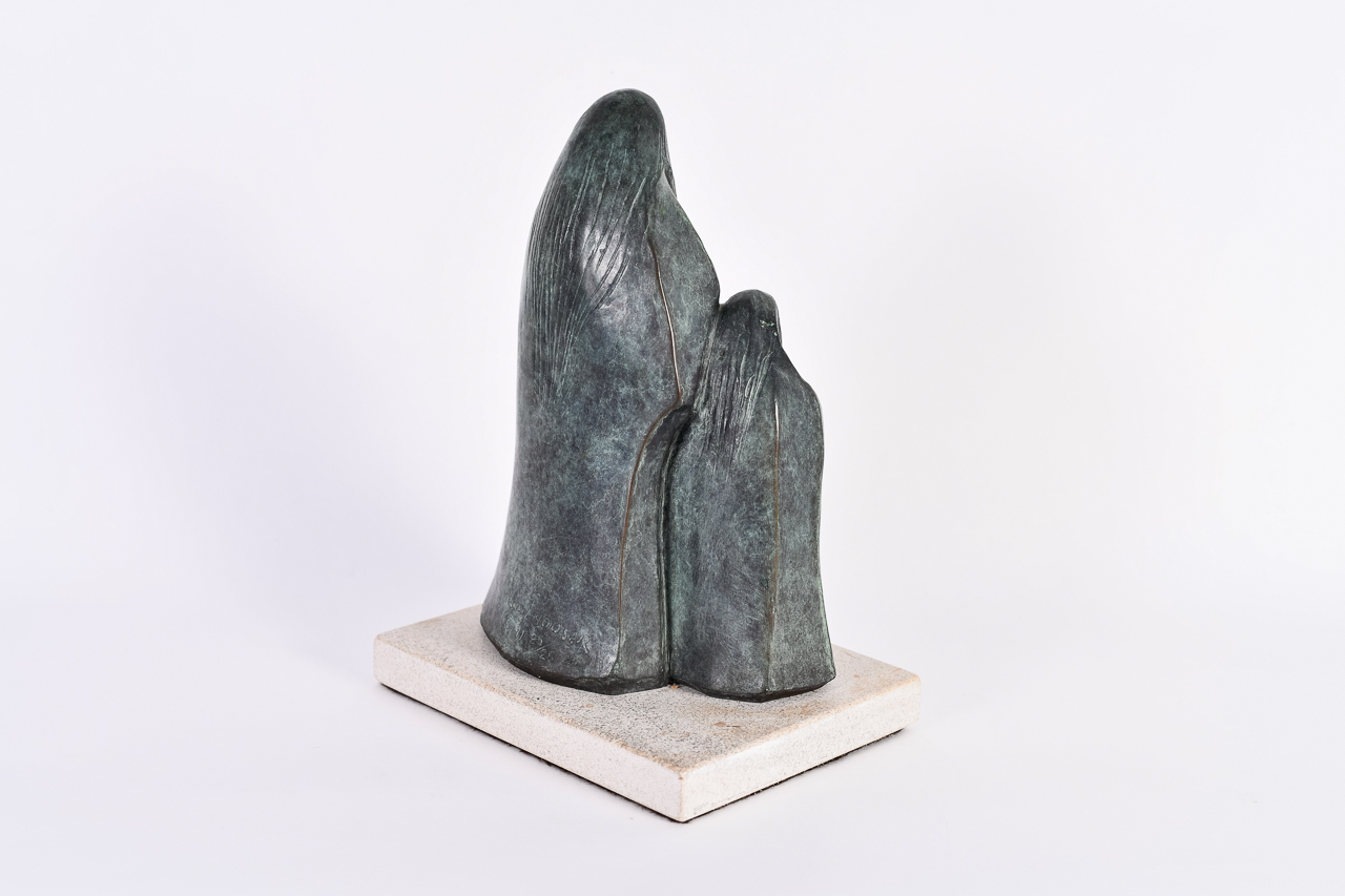 Allan Houser (1914-1994), "Gathering Clouds," Bronze Sculpture, 1991 - Image 3 of 6