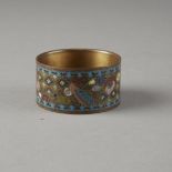 Japanese Cloisonne Napkin Ring Manner of Namikawa Yasuyuki 's Workshop (Bitcoin Accepted)