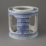 Japanese Meiji porcelain Brazier Arita or Hirado (Bitcoin Accepted)