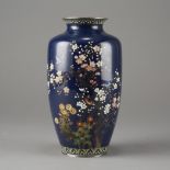 Japanese Meiji CloisonnÃ© Vase by Hayashi Kihyoe (1848-1931)