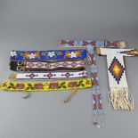 6 Native American Beaded Belts