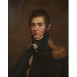 Oil Painting Portrait of Royal Navy Officer 19th Century