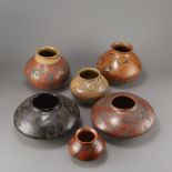 Six Pueblo Pieces of Pottery