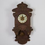 Lenzkirch German Art Nouveau Wall Clock