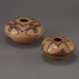 Two Jacob Nampeyo Koopee Polychrome Jars