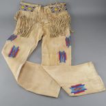 Native American Beaded Leather Pants