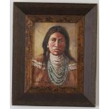 Group of Five Native American Portraits Gray, Kliewer, Lundskow, Keith