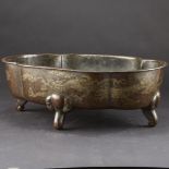 Japanese Edo Period Hammered Copper Bonsai Planter