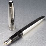 Montblanc Meisterstuck Solitaire Stainless Steel Fountain Pen