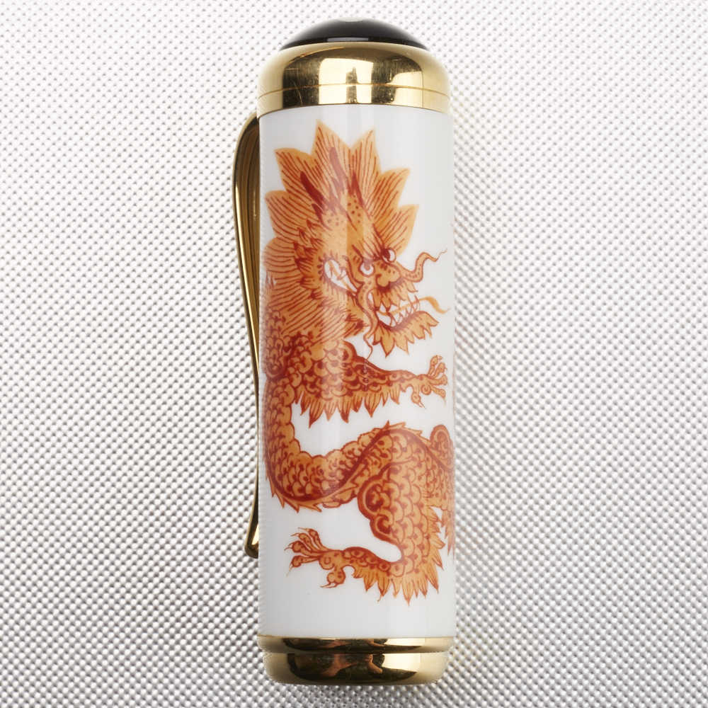 Montblanc Year of the Golden Dragon Meissen Porcelain Limited Edition Fountain Pen - Image 5 of 6