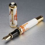 Montblanc Year of the Golden Dragon Meissen Porcelain Limited Edition Fountain Pen