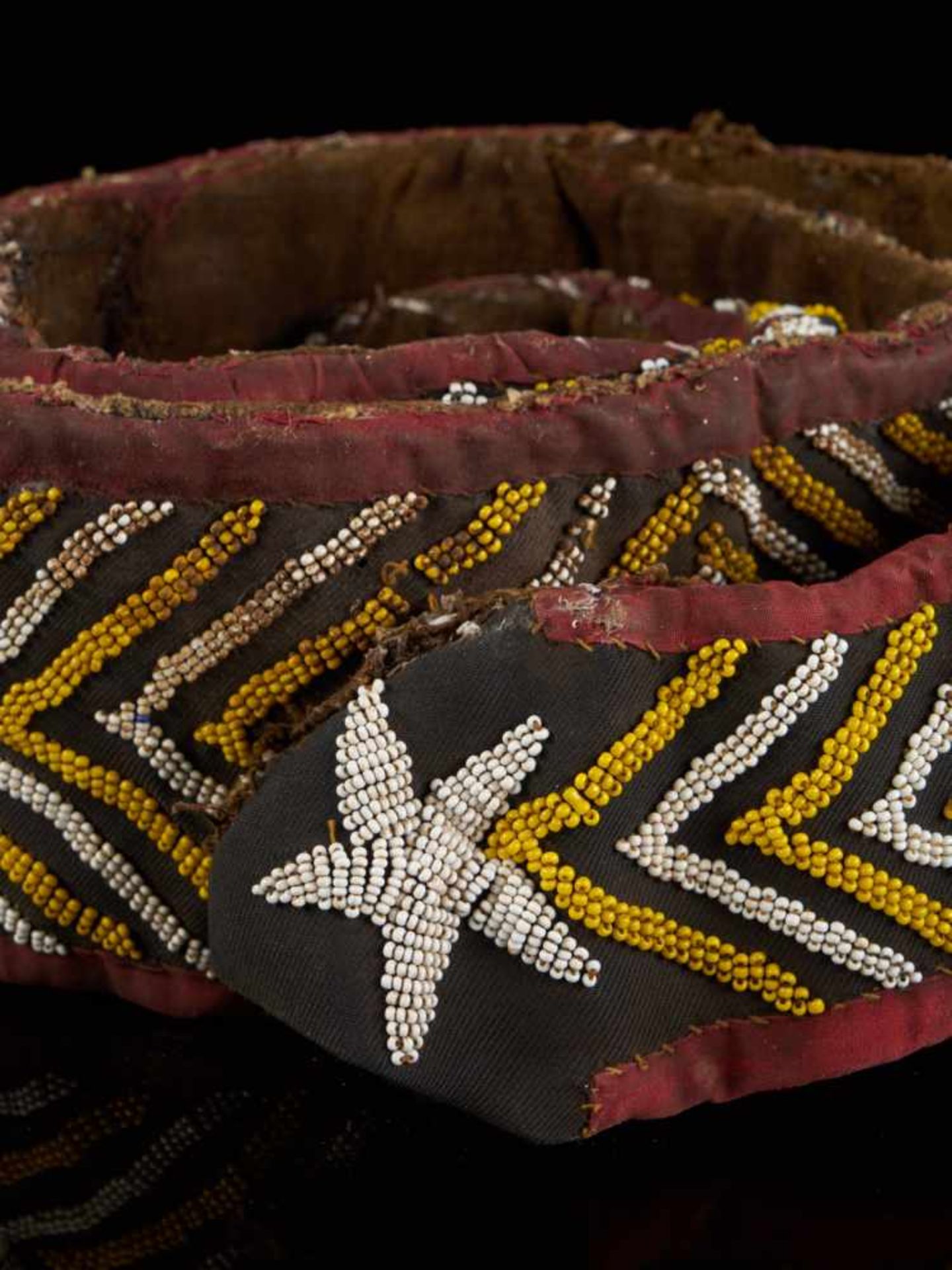 Beaded Double Headed Snake Belt - Tribal ArtThe double headed snake is the symbol of the Bamum - Bild 4 aus 5