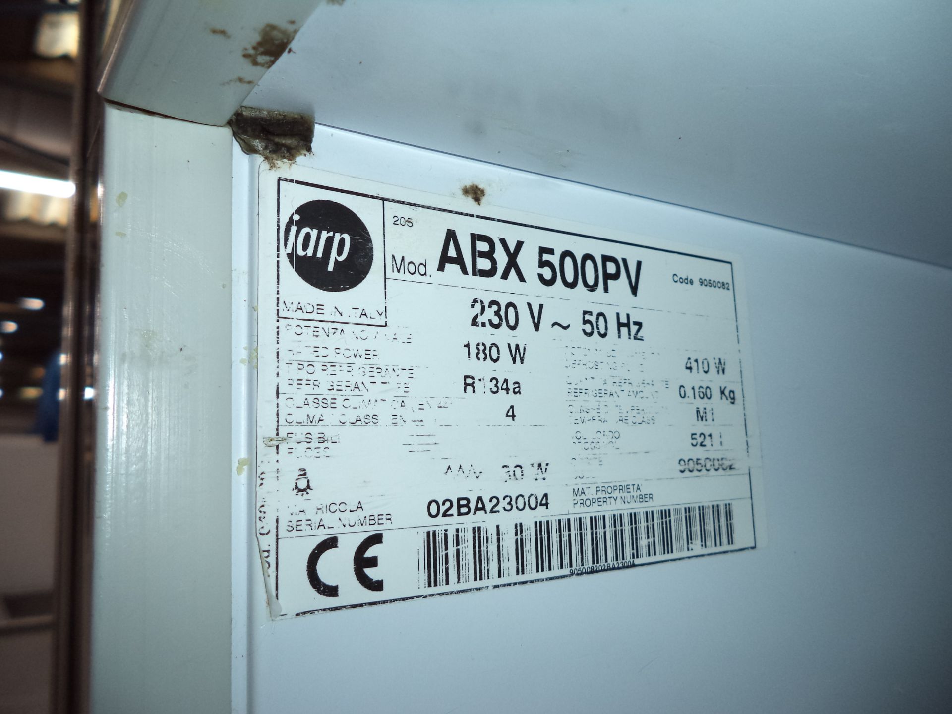 Iarp wide tall silver fridge, model ABX500PV IMPORTANT: Please remember goods successfully bid - Image 4 of 4
