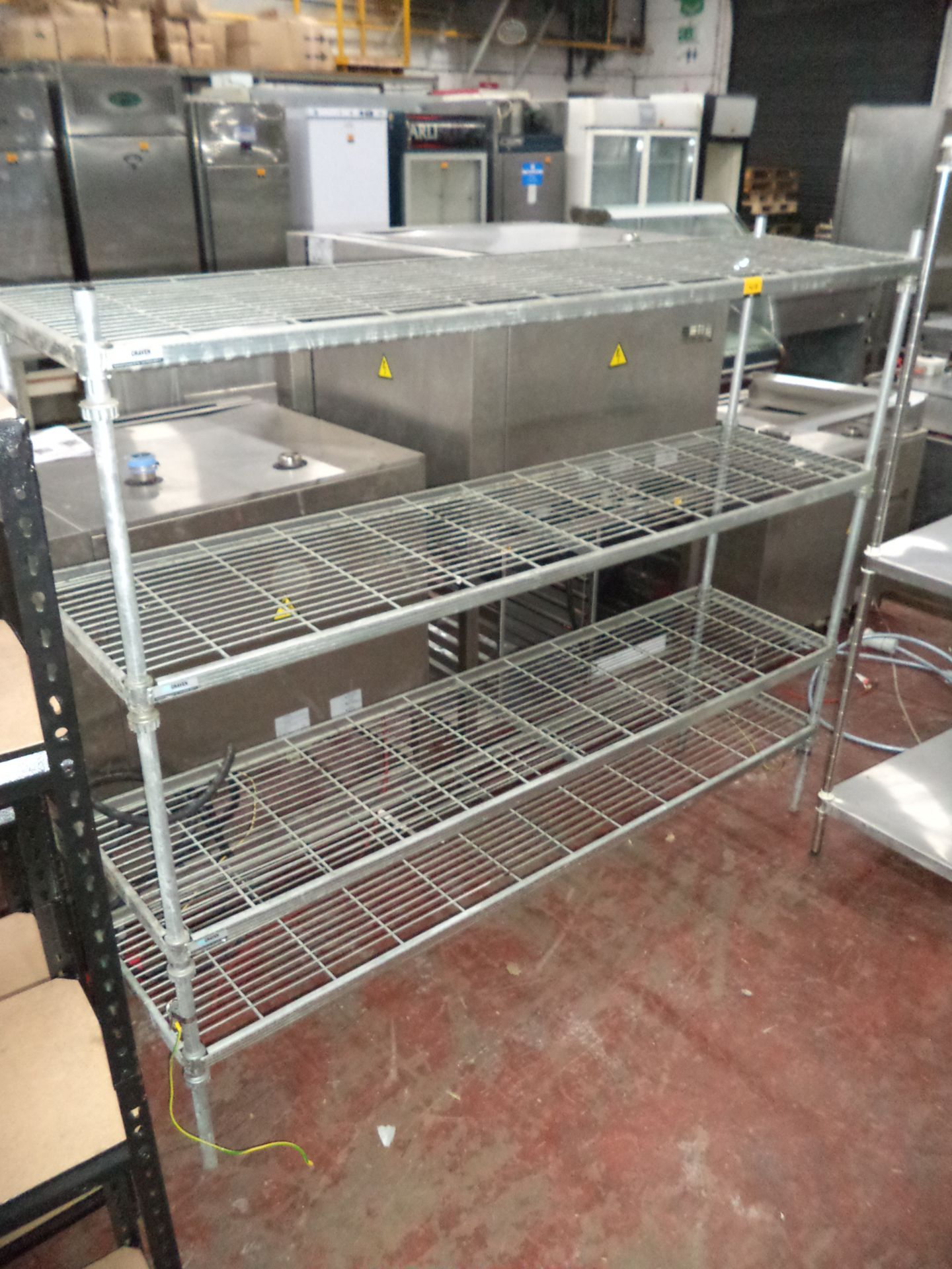 Stainless steel quadruple level racking unit IMPORTANT: Please remember goods successfully bid - Image 2 of 2