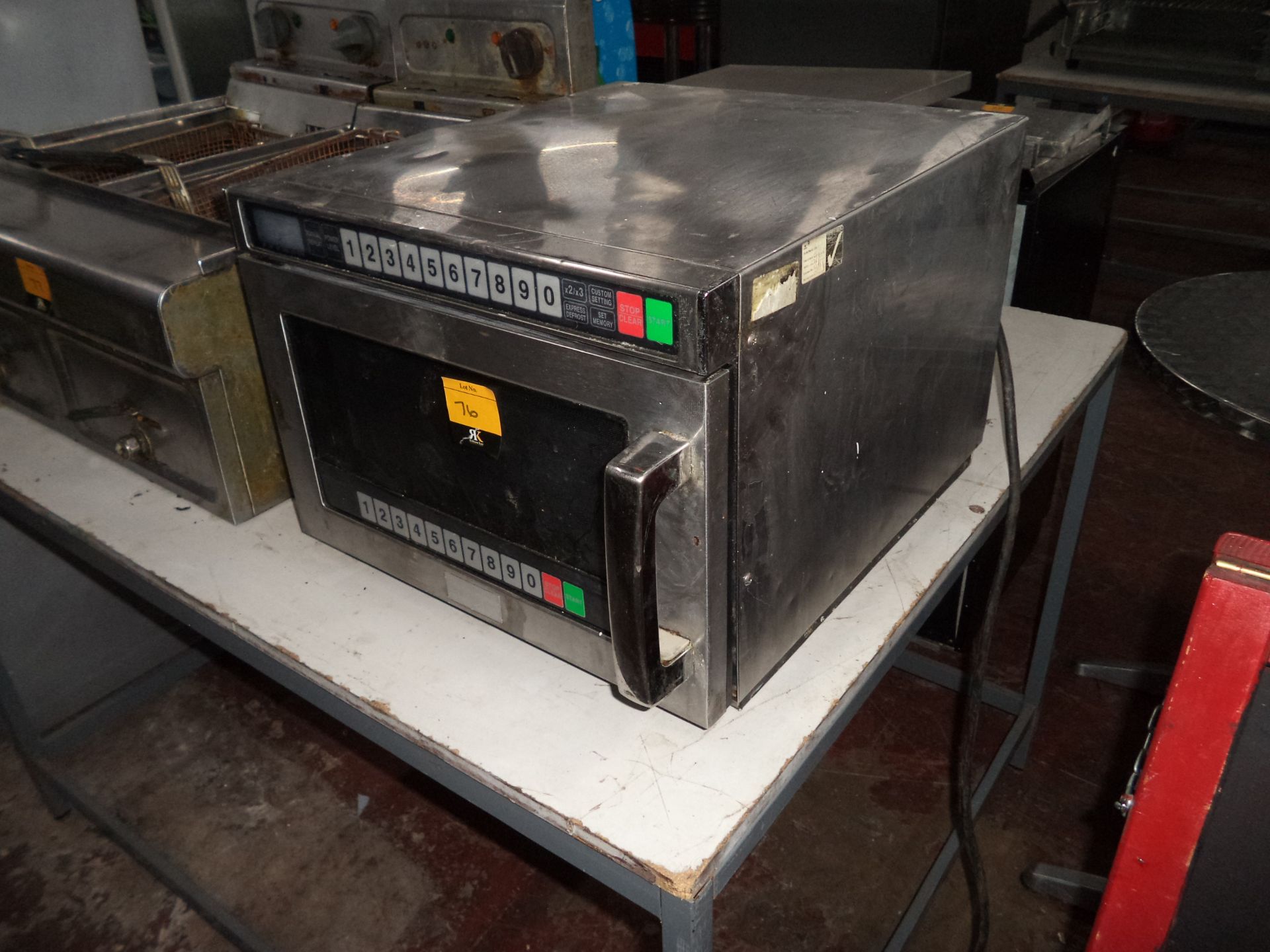 Stainless steel commercial microwave oven IMPORTANT: Please remember goods successfully bid upon