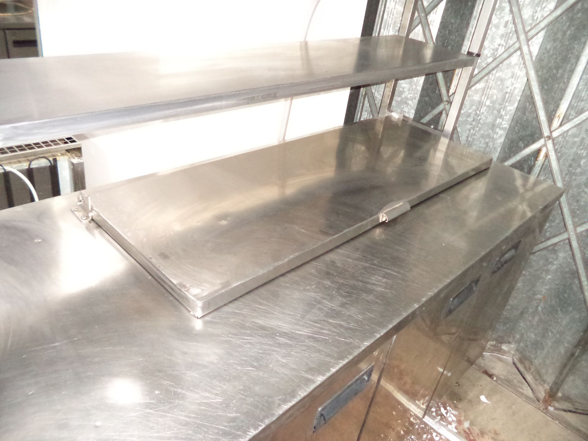 Foster stainless steel large refrigerated prep cabinet with triple doors including triple level - Image 3 of 7